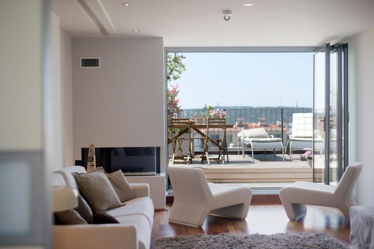 Luxury Penthouse Apartment Praga Esterno foto