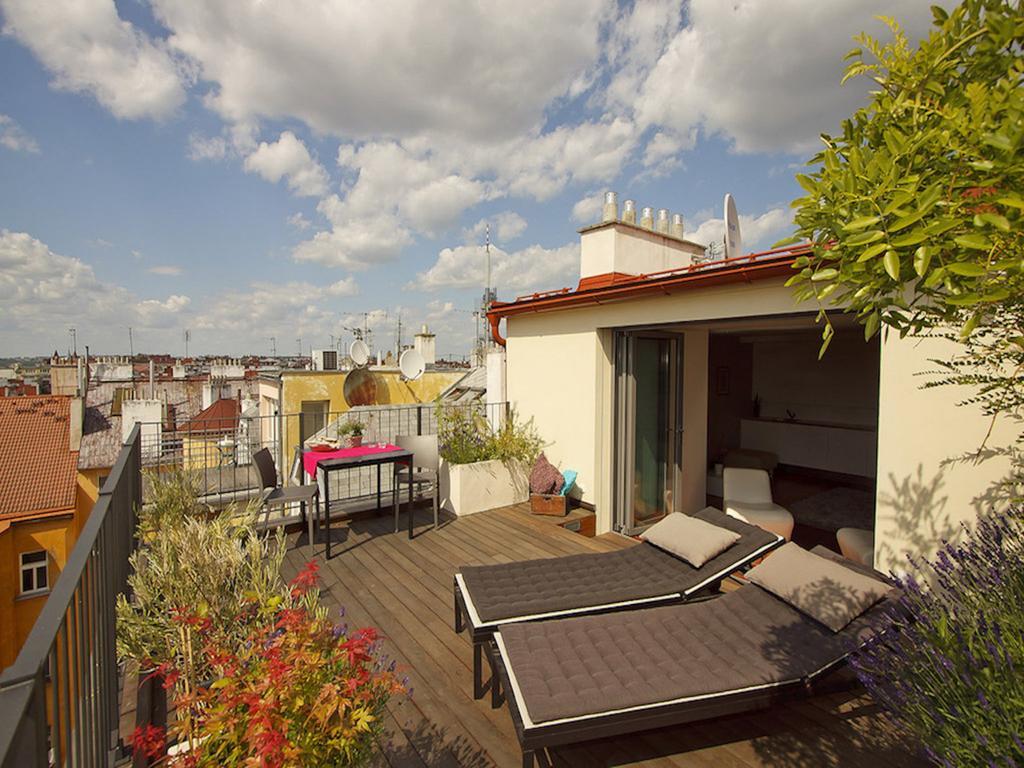 Luxury Penthouse Apartment Praga Camera foto